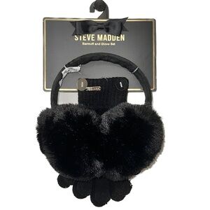 Steve Madden Earmuff and Glove Set